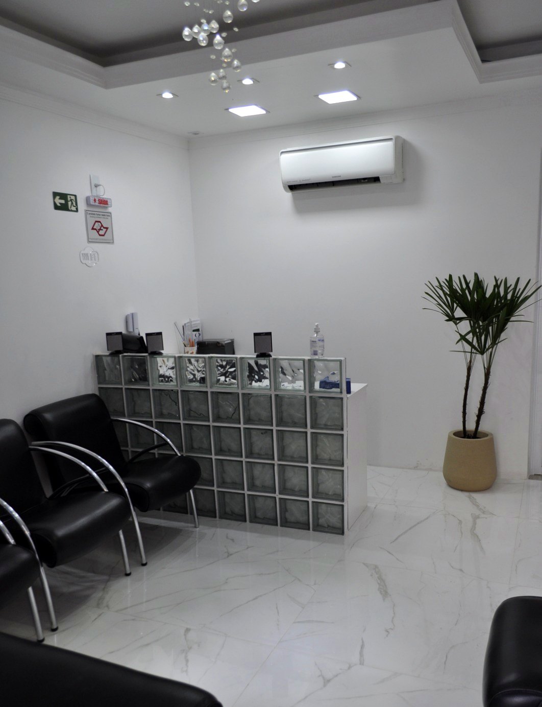 Balcão de recepção
